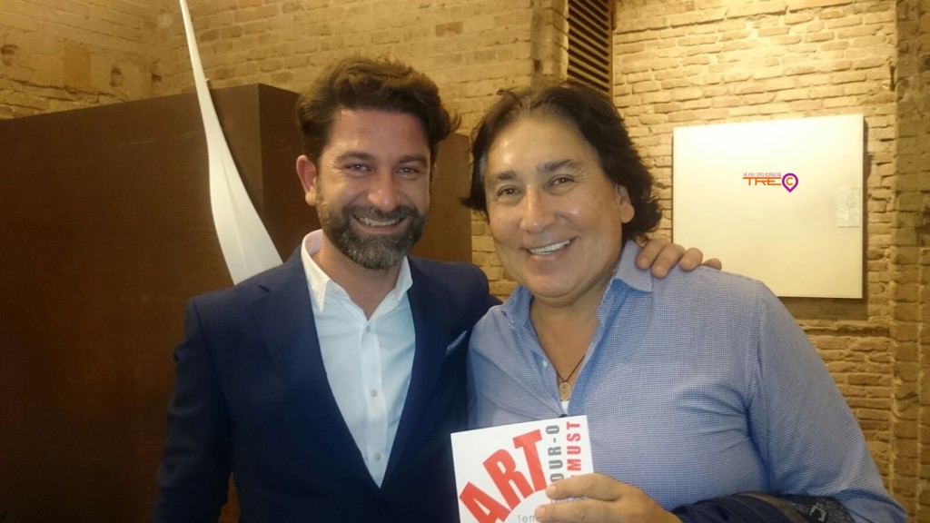 Fernando Tomé, de Vanguard Barcelona y Bang&Olufsen Travessera de Gràcia, con Sam Gutiérrez, de TREC