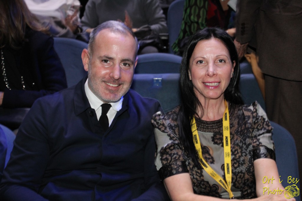 Marcel Pedragosa and Adelaida Subías at Antonio Miró`s 'Orígens' show.